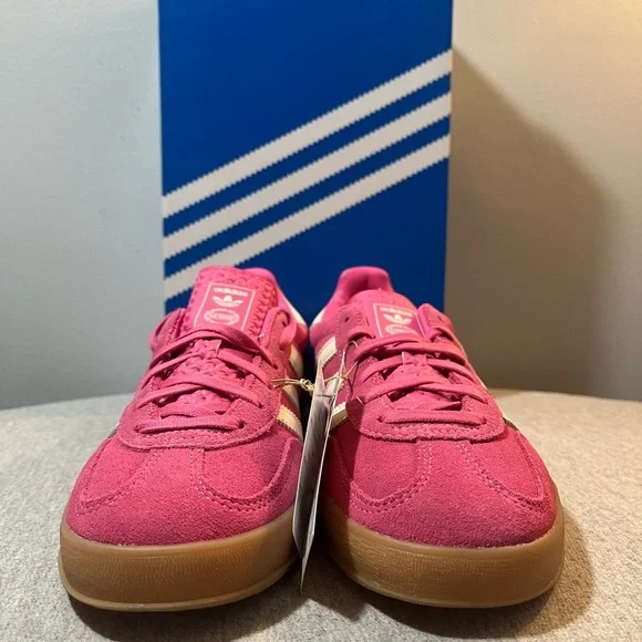 Adidas Gazelle Indoor Pink White Gum Size Women's Shoe Size 7.5 JR1356​ - Picture 3 of 11